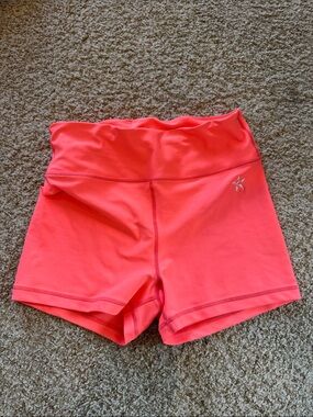 Women's High-Rise Coral Active Shorts
